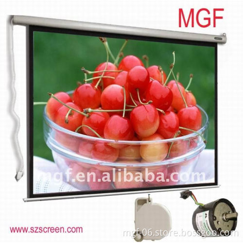 84" 4:3 Electric Projector Silver Screen with Semi-circle